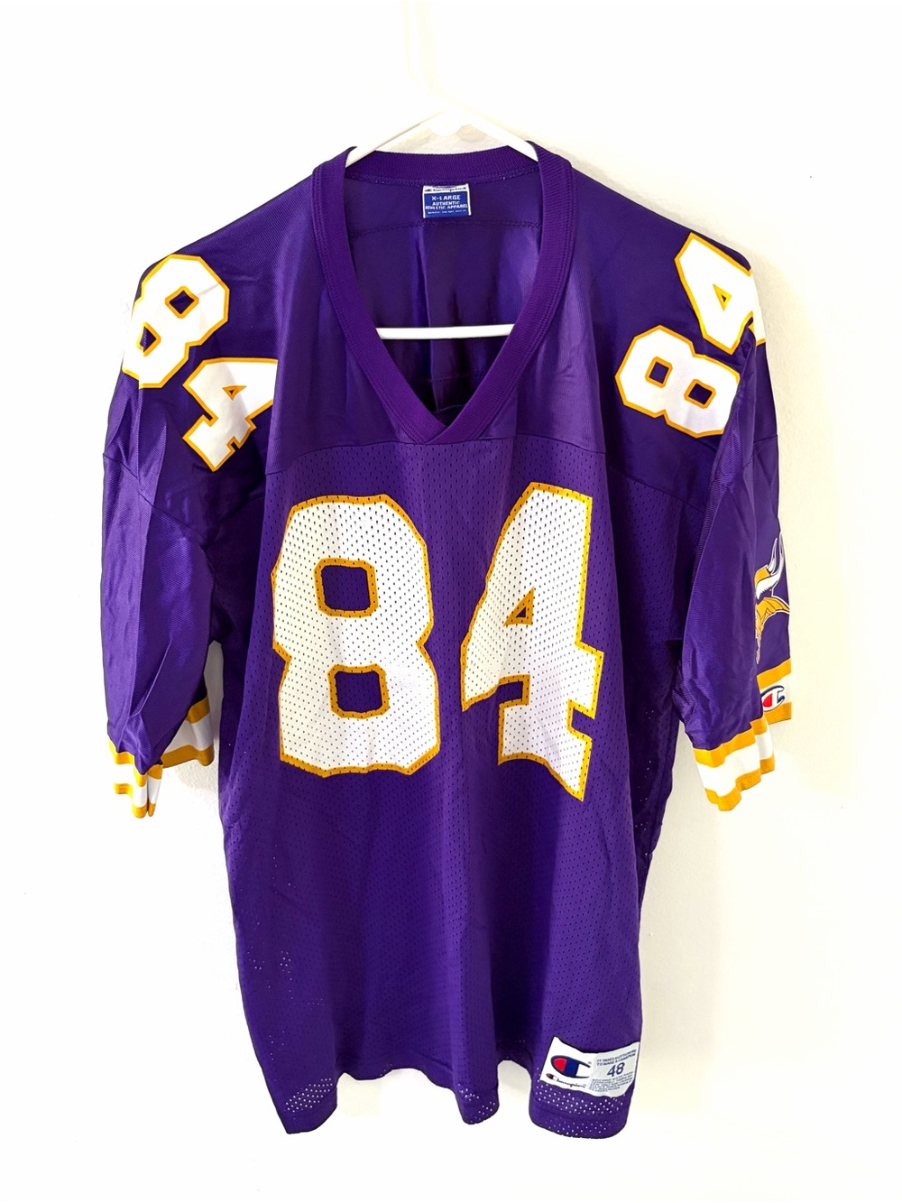 Vintage Champion Minnesota Vikings Randy Moss Football Jersey, Size: XL